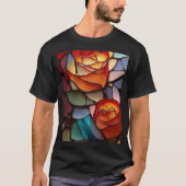 Rose aus Hartglas T-Shirt (Vorderseite)