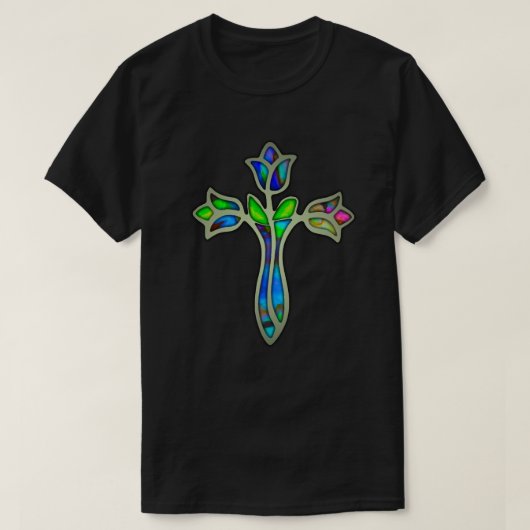 Rose aus Hartglas T-Shirt (Design vorne)