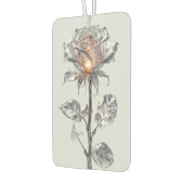 Rose aus hellem Metallischem Silber Autolufterfrischer (Links)