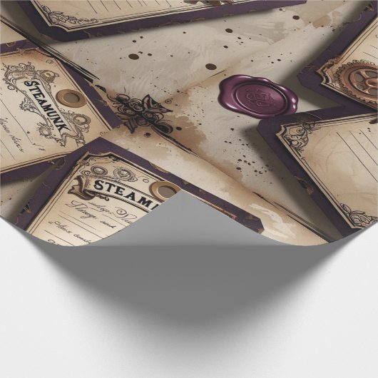 Rose aus Kunststoff Geschenkpapier (Ecke)