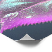 Rose aus lichtdurchlässigem Glas - Rosa Poster (Ecke)