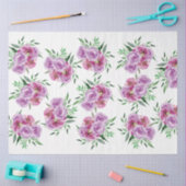 Rose aus lila Pflaumen und Maul Seidenpapier (Basteln)