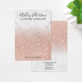 Rose aus Marmor Glitzer Chic Halskette Display (Schreibtisch)