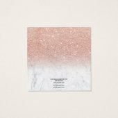 Rose aus Marmor, Goldverzierung aus Glitzer Ohrrin (Rückseite)