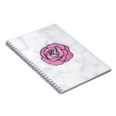 Rose aus Marmor Notizblock (Rechte Seite)