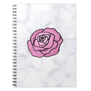 Rose aus Marmor Notizblock