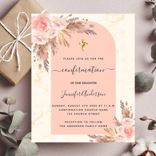 Rose aus Marmor-Pampas-