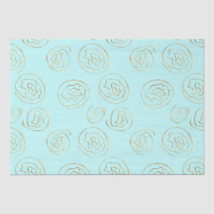 Rose aus Minze und Imitat Seidenpapier