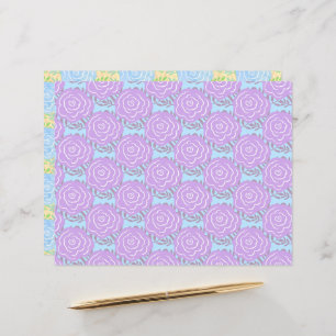 Rose aus pastelfarbenem Weidenkorn 2