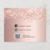 Rose aus Quinceanera - Save the Date Haushalt für  Flyer (Hinten)