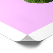 Rose aus rosa Tee Poster (Ecke)