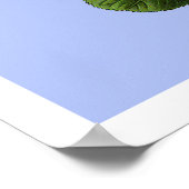 Rose aus rosa Tee Poster (Ecke)