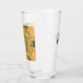 Rose aus RZ-Glas wie Kaleidoskop Art,YELLOW Glas (Links)