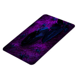 Rose aus schwarzem Material, Schwarze Spinnen Magnet