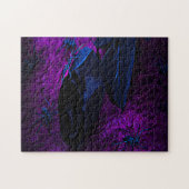 Rose aus schwarzem Material, Schwarze Spinnen Puzzle (Horizontal)