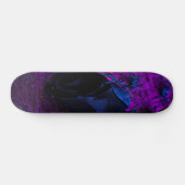 Rose aus schwarzem Material, Schwarze Spinnen Skateboard (Horizontal)