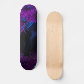 Rose aus schwarzem Material, Schwarze Spinnen Skateboard (Vorderseite)