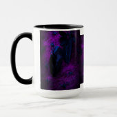 Rose aus schwarzem Material, Schwarze Spinnen Tasse (Links)