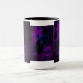 Rose aus schwarzem Material, Schwarze Spinnen Tasse (Zentrum)