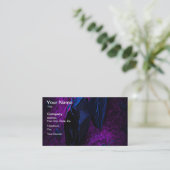 Rose aus schwarzem Material, Schwarze Spinnen Visitenkarte (Stehend Vorderseite)