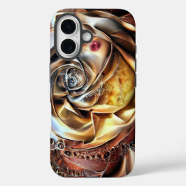 Rose aus Steampunken mit Oberflächengesicht - Mech iPhone 16 Hülle