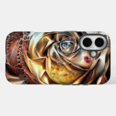 Rose aus Steampunken mit Oberflächengesicht - Mech Case-Mate iPhone Hülle (Rückseite (Horizontal))