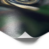 Rose aus Steampunken mit Oberflächengesicht - Mech Fotodruck (Ecke)