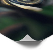 Rose aus Steampunken mit Oberflächengesicht - Mech Poster (Ecke)