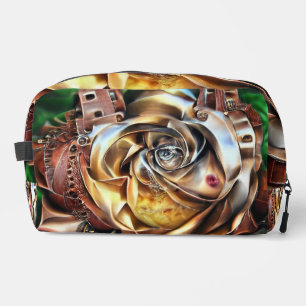 Rose aus Steampunken mit Oberflächengesicht - Mech Waschbeutel
