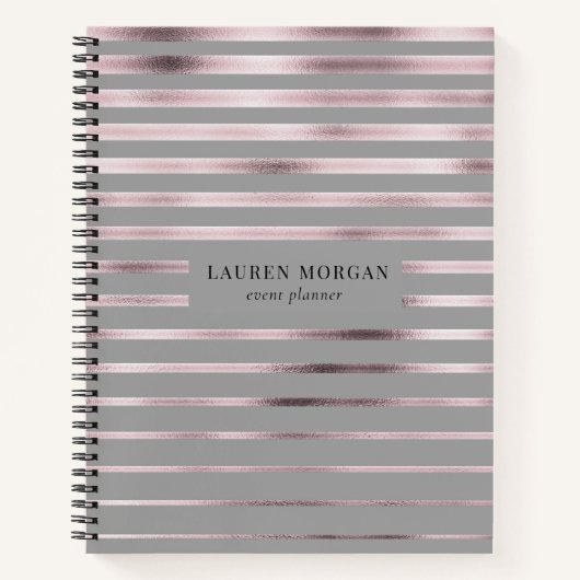 Rose aus vergoldeten Metallstreifen Notizblock (Vorderseite)