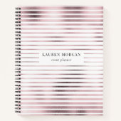 Rose aus vergoldeten Metallstreifen Notizblock (Vorderseite)