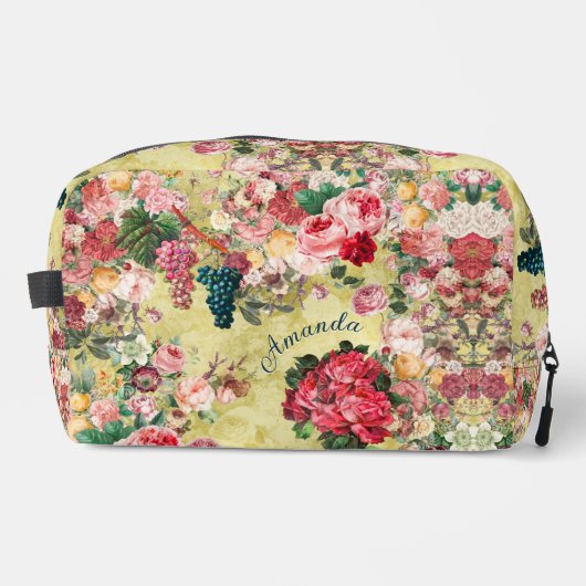 Rose aus Vintagem Shabby Chic und Vasengelb Waschbeutel (Vorderseite)