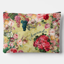 Rose aus Vintagem Shabby Chic und Vasengelb Zubehörtasche