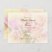 Rose aus weichem Pastell Einladung (Vorne/Hinten)