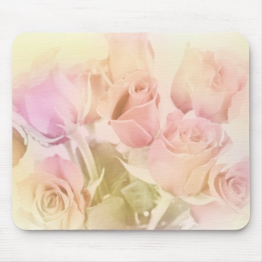 Rose aus weichem Pastell Mousepad (Vorne)