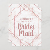 Rose aus weißem und weißem Marmor - Goldmedaille V Einladung (Vorne/Hinten)