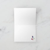 Rose Ausblenden Faltkarte 4x5.6 in. Dankeskarte (Innenseite)