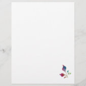 Rose-Ausschnitt-Blatt 8.5x11 (Rückseite)