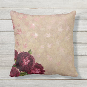 Rose Außenwirbelkissen Kissen
