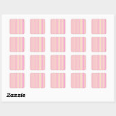 Rose Avenue Quadratischer Aufkleber (Blatt)