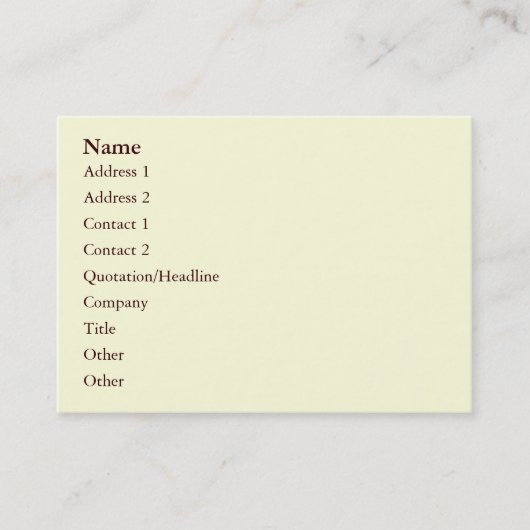 Rose Avunclover Nostalgisches Muster Visitenkarte (Vorderseite)