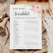 Rose Baby Duschgame - Word Rührei Einladung