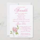 Rose Baby Einladung (Vorderseite)