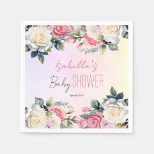 Rose Baby in Bloom Floral Baby Dusche Serviette