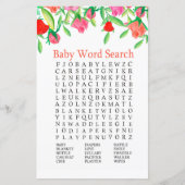 Rose Baby Shooter Word Search Game (Vorderseite)