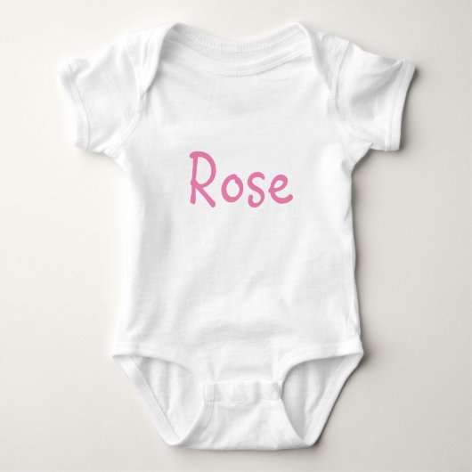 Rose Baby Strampler (Vorderseite)