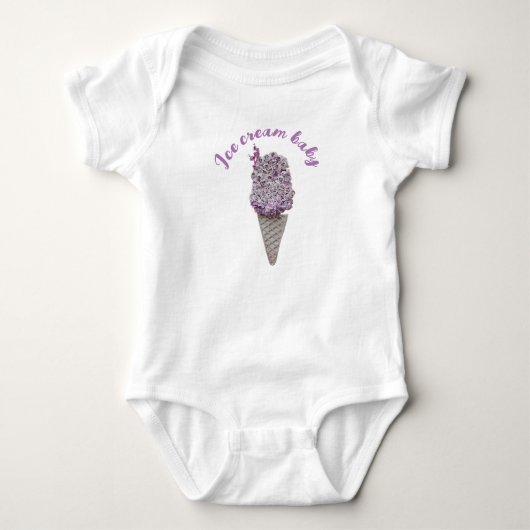 Rose Baby Strampler (Vorderseite)