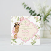 Rose-Baby von Color Girl Pink Green Blume Ankündigung (Stehend Vorderseite)