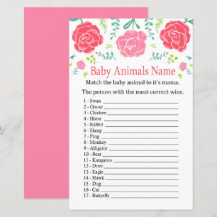 Rose Babytiere Name Game