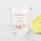 Rose Bachelorette Schnapsglas (Vorderseite)